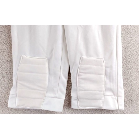 White‎ Athletic Pants with Knee Pads Women's Size S Polyester Sportswear - Picture 5 of 12